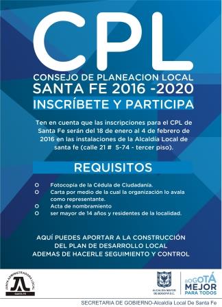 Participa en la conformación del CPL de Santa Fe