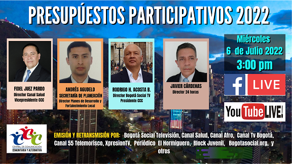 LOS PRESUPUESTOS PARTICIPATIVOS SON ESENCIALES PARA LA DEMOCRACIA – Emisión en vivo