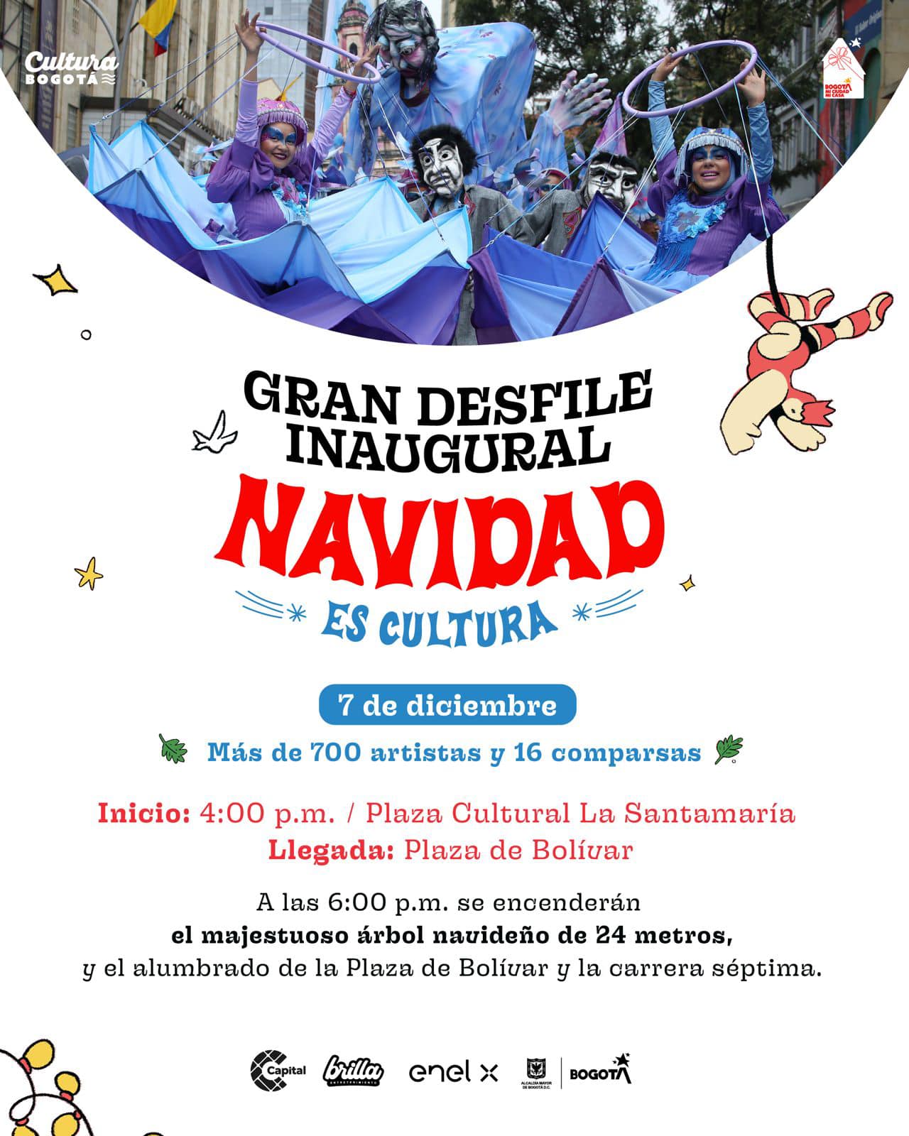 EL GRAN DESFILE INAUGURAL DE NAVIDAD: Un Espectáculo de Magia y Alegría en la Carrera Séptima